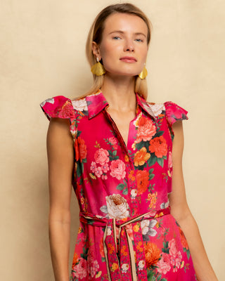 vestido largo camisero flores 2