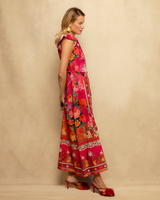 vestido largo camisero flores 4