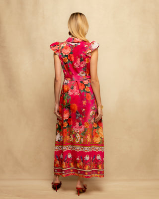 vestido largo camisero flores 5