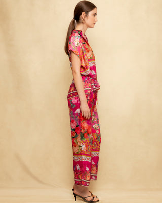 pantalon fluido estampado fucsia 4
