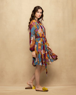 vestido estampado manga larga 4