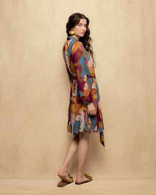 vestido estampado manga larga 5