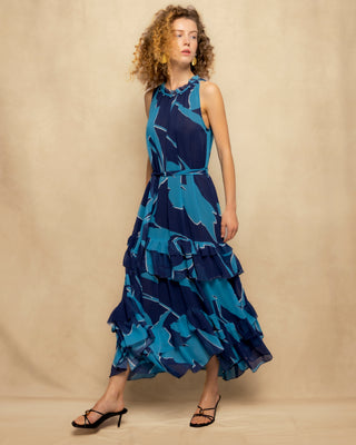 vestido azul petroleo 4