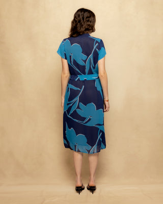 vestido midi azul 6