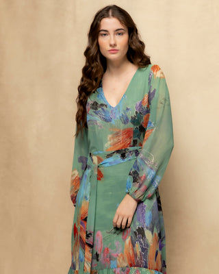 vestido verde largo 2