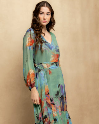 vestido verde largo 4