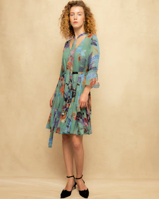 vestido verde manga larga 7