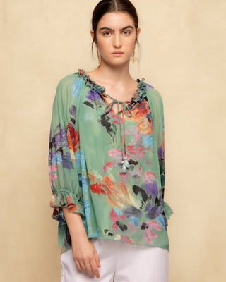 blusa verde mujer 7