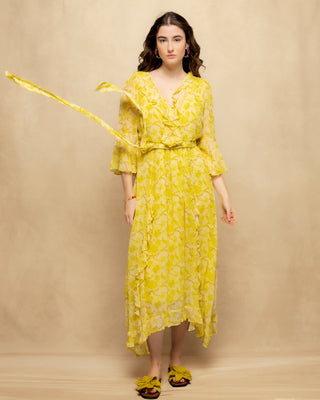 vestido largo con mangas 1