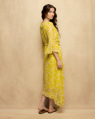 vestido largo con mangas 7