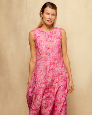 vestido midi rosa 5