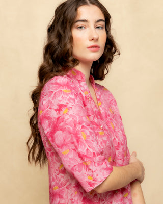 vestido corto rosa 2
