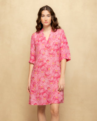 vestido corto rosa 1