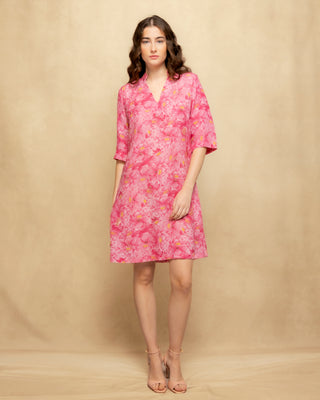 vestido corto rosa 3