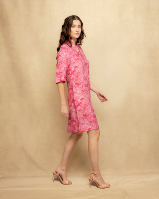 vestido corto rosa 5