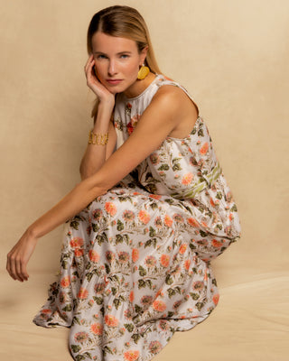 vestido satinado beige 1