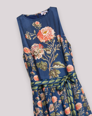 vestido largo azul marino 7