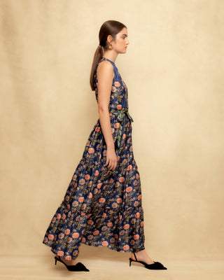 vestido largo azul marino 2