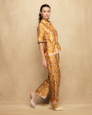 pantalon satinado beige 1
