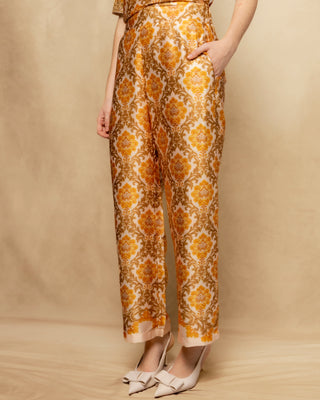 pantalon satinado beige 5