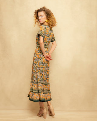 vestido midi evase 9