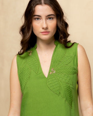 vestido verde oliva 4