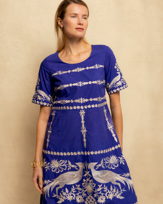vestido corto azul electrico 3