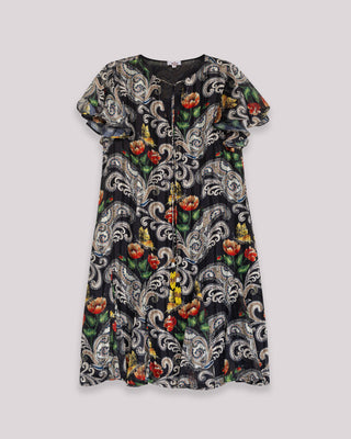 vestido corto de gasa 5