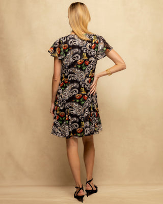vestido corto de gasa 4
