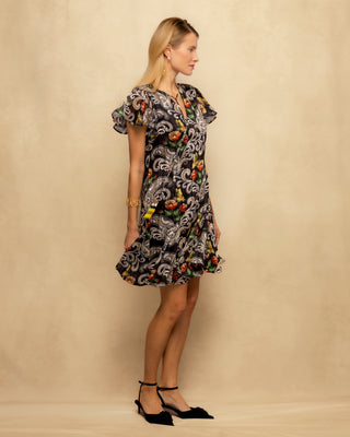 vestido corto de gasa 2