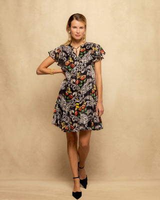 vestido corto de gasa 1