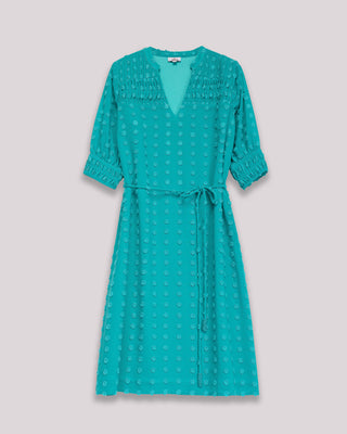 vestido lunares manga abullonada 7