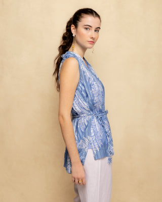 blusa azul satinada 3