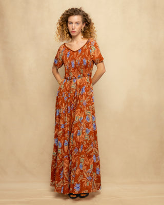 vestido rojo escote bardot 2