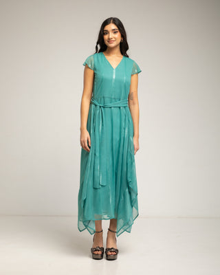 vestido largo azul turquesa 2