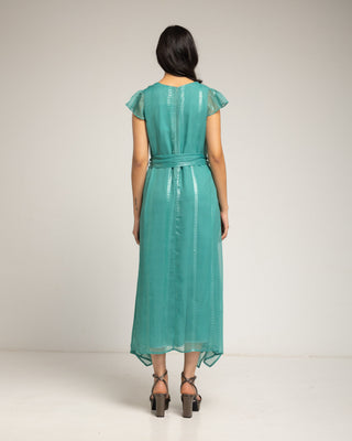 vestido largo azul turquesa 4