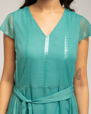vestido largo azul turquesa 5