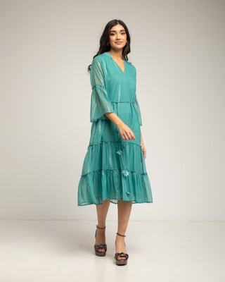 vestido verde aguamarina 1