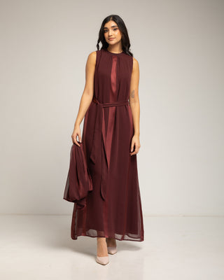 vestido largo mujer elegante 1