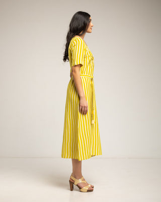 vestido a rayas corto 3