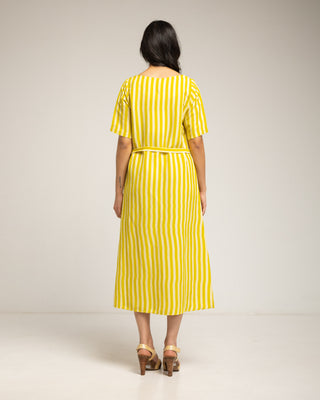 vestido a rayas corto 4