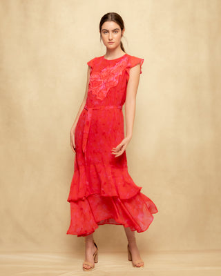 vestido largo rojo 1