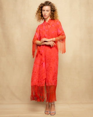vestido midi flecos 9