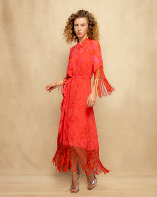 vestido midi flecos 1