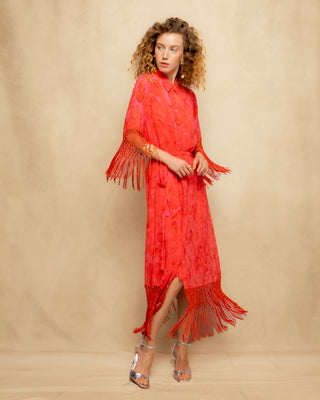 vestido midi flecos 3