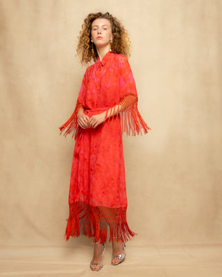 vestido midi flecos 4