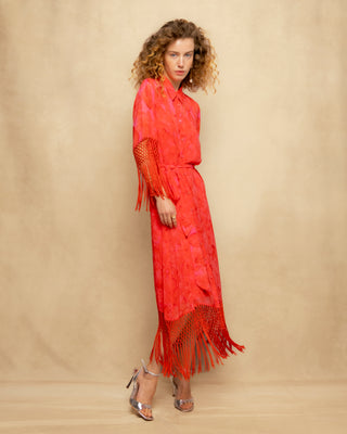 vestido midi flecos 5