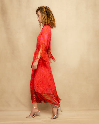 vestido midi flecos 6