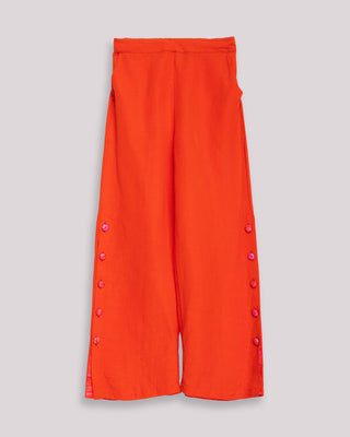 pantalon lino naranja 6