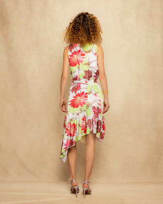 vestido verde asimetrico 6
